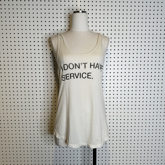 good hYOUman | "I Don't Have Service' Graphic Tank Top Sz. XS/S - Picture 5 of 8